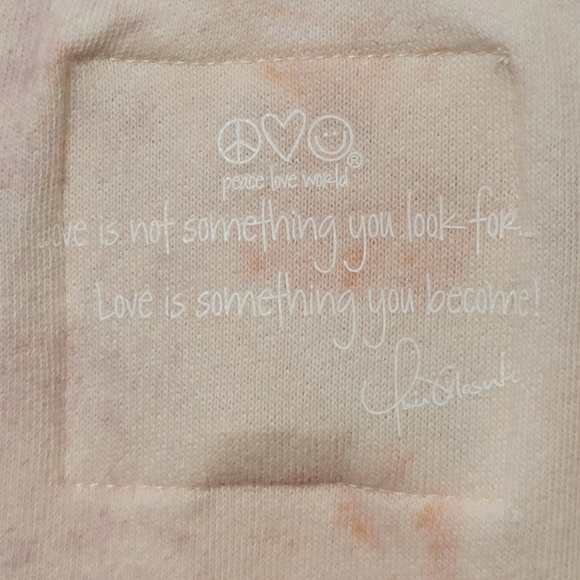 Peace Love World Crewneck Side Tie Pullover - Picture 10 of 13